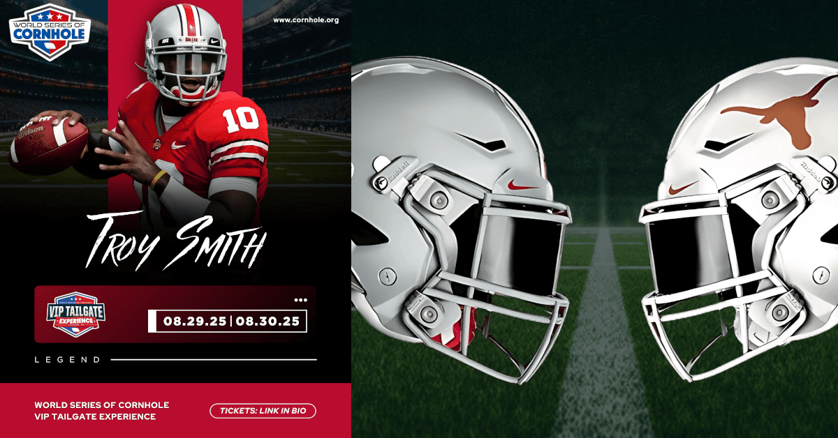 Troy Smith Hosts Inaugural World Series of Cornhole and Legend Shootout Tournament to Support Mental Health Initiatives